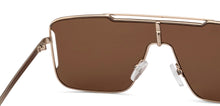 Load image into Gallery viewer, Gold Rectangle/ Square Full Rim Unisex Sunglasses by Lenskart STUDIO-216057