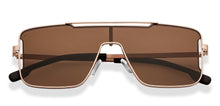 Load image into Gallery viewer, Gold Rectangle/ Square Full Rim Unisex Sunglasses by Lenskart STUDIO-216057