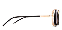 Load image into Gallery viewer, Gold Round Full Rim Unisex Sunglasses by Vincent Chase-226233