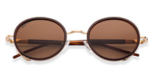 Load image into Gallery viewer, Gold Round Full Rim Unisex Sunglasses by Vincent Chase-226234