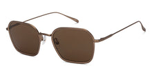 Load image into Gallery viewer, Gold Square Full Rim Unisex Sunglasses by John Jacobs-215331