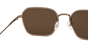 Gold Square Full Rim Unisex Sunglasses by John Jacobs-215331
