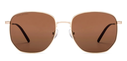 Gold Square Full Rim Men Sunglasses by John Jacobs-222775
