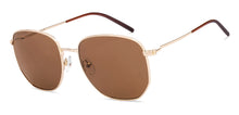 Load image into Gallery viewer, Gold Square Full Rim Men Sunglasses by John Jacobs-222775