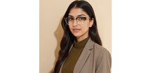 Load image into Gallery viewer, Brown Square Full Rim Unisex Eyeglasses by John Jacobs-233417