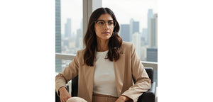 Brown Square Full Rim Unisex Eyeglasses by John Jacobs-233417
