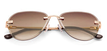Load image into Gallery viewer, Gold Aviator Rimless Unisex Sunglasses by Vincent Chase-229194