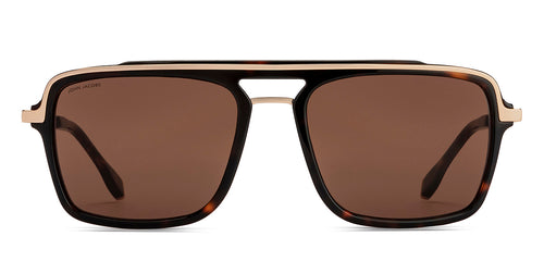 Tortoise Square Full Rim Unisex Sunglasses by John Jacobs-217132