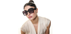 Black Wayfarer Full Rim Women Sunglasses by Vincent Chase Polarized-225711