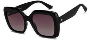 Black Wayfarer Full Rim Women Sunglasses by Vincent Chase Polarized-225711