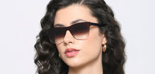 Load image into Gallery viewer, Brown Cat Eye Full Rim Women Sunglasses by Vincent Chase-216983