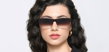 Load image into Gallery viewer, Brown Cat Eye Full Rim Women Sunglasses by Vincent Chase-216983