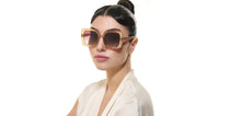 Load image into Gallery viewer, Brown Wayfarer Full Rim Women Sunglasses by Vincent Chase Polarized-225755