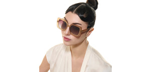 Brown Wayfarer Full Rim Women Sunglasses by Vincent Chase Polarized-225755