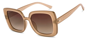 Brown Wayfarer Full Rim Women Sunglasses by Vincent Chase Polarized-225755