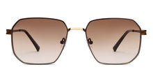 Load image into Gallery viewer, Brown Rectangle/ Square Rimless Unisex Sunglasses by Vincent Chase-216040
