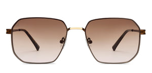 Brown Rectangle/ Square Rimless Unisex Sunglasses by Vincent Chase-216040