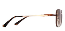 Load image into Gallery viewer, Brown Rectangle/ Square Rimless Unisex Sunglasses by Vincent Chase-216040