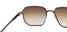 Load image into Gallery viewer, Brown Rectangle/ Square Rimless Unisex Sunglasses by Vincent Chase-216040