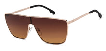 Load image into Gallery viewer, Gold Rectangle/ Square Full Rim Unisex Sunglasses by Lenskart STUDIO-216050