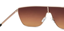 Load image into Gallery viewer, Gold Rectangle/ Square Full Rim Unisex Sunglasses by Lenskart STUDIO-216050