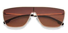 Load image into Gallery viewer, Gold Rectangle/ Square Full Rim Unisex Sunglasses by Lenskart STUDIO-216050