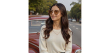 Load image into Gallery viewer, Grey Cat Eye Full Rim Women Sunglasses by John Jacobs-236886