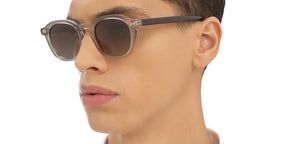 Grey Round Full Rim Unisex Sunglasses by John Jacobs-215343