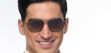 Load image into Gallery viewer, Gunmetal Rectangle Full Rim Unisex Sunglasses by John Jacobs-209962