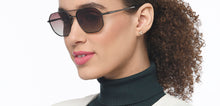 Load image into Gallery viewer, Gunmetal Rectangle Full Rim Unisex Sunglasses by John Jacobs-209962