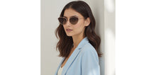 Load image into Gallery viewer, Rose Gold Cat Eye Full Rim Women Sunglasses by John Jacobs-233681