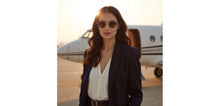 Load image into Gallery viewer, Rose Gold Cat Eye Full Rim Women Sunglasses by John Jacobs-233681