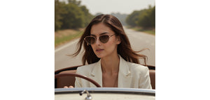 Rose Gold Cat Eye Full Rim Women Sunglasses by John Jacobs-233681