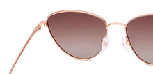Load image into Gallery viewer, Rose Gold Cat Eye Full Rim Women Sunglasses by John Jacobs-233681