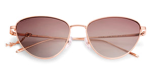 Rose Gold Cat Eye Full Rim Women Sunglasses by John Jacobs-233681