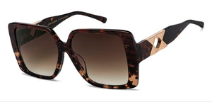 Tortoise Square Full Rim Women Sunglasses by John Jacobs-216830
