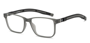 Grey Rectangle Full Rim Unisex Eyeglasses by Lenskart Air-209772