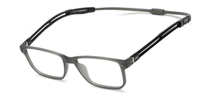 Grey Rectangle Full Rim Unisex Eyeglasses by Lenskart Air-209772