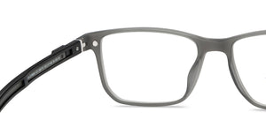 Grey Rectangle Full Rim Unisex Eyeglasses by Lenskart Air-209772