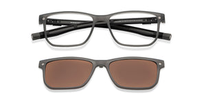 Grey Rectangle Full Rim Unisex Eyeglasses by Lenskart Air-209772