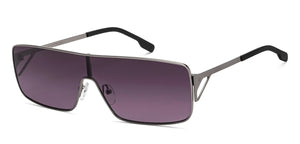Gunmetal Rectangle/ Square Full Rim Unisex Sunglasses by Lenskart STUDIO-216064
