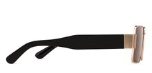 Load image into Gallery viewer, Gold Rectangle Full Rim Unisex Sunglasses by Lenskart-222741