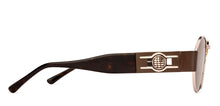 Load image into Gallery viewer, Gold Round Full Rim Unisex Sunglasses by Lenskart-222729