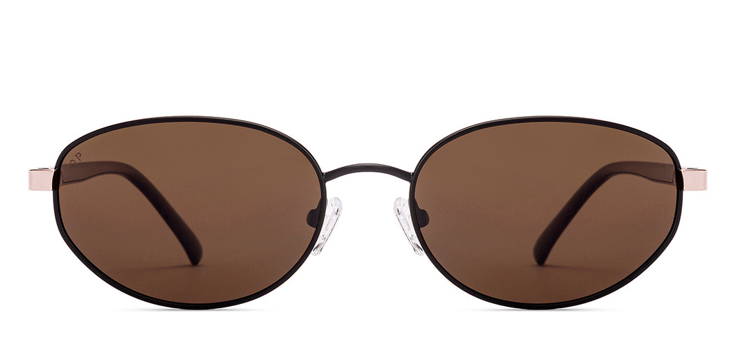 Matte Black Round Full Rim Women Sunglasses by Lenskart-220679