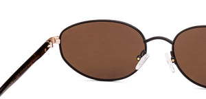 Matte Black Round Full Rim Women Sunglasses by Lenskart-220679