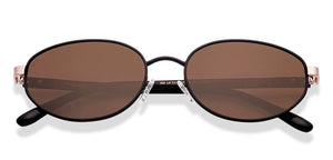 Matte Black Round Full Rim Women Sunglasses by Lenskart-220679