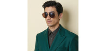 Load image into Gallery viewer, Gold Aviator Full Rim Unisex Sunglasses by John Jacobs-225735