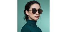 Load image into Gallery viewer, Gold Aviator Full Rim Unisex Sunglasses by John Jacobs-225735