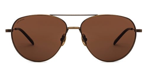 Gold Aviator Full Rim Unisex Sunglasses by John Jacobs-225735