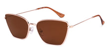 Load image into Gallery viewer, Gold Cat Eye Full Rim Unisex Sunglasses by Lenskart-232012